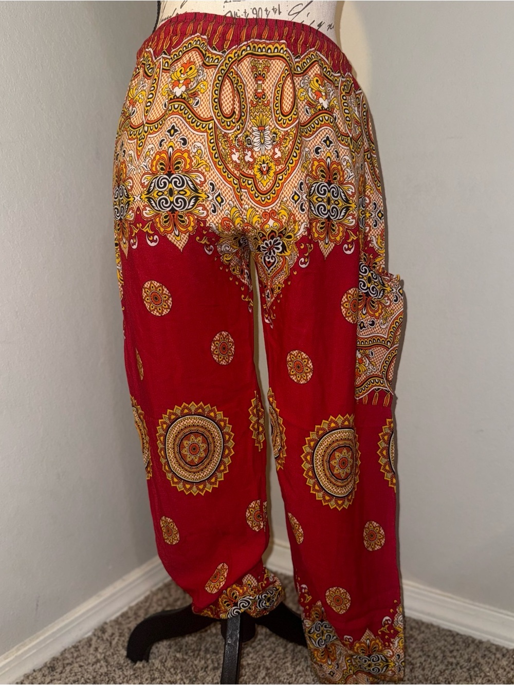 Earthbound Boho Flowy Festival Hippie Pants - Picture 2 of 6